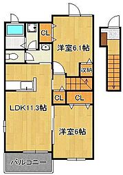 メゾン感田 C棟 2階/-