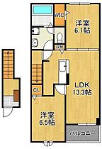 ボスカート　Ｋ．I  ｜ 福岡県直方市大字感田（賃貸アパート2LDK・2階・59.58㎡） その2