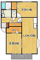 エスペランサ  ｜ 福岡県中間市中央1丁目（賃貸アパート2LDK・2階・52.50㎡） その2