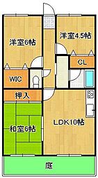 メゾンオオギ 3LDKの間取図画像