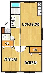 ヴァルト中尾II 2階