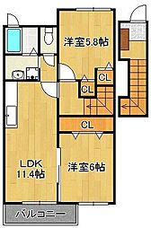 間取図画像 2LDK