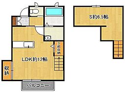 ロフトスタイル 1LDKの間取図画像