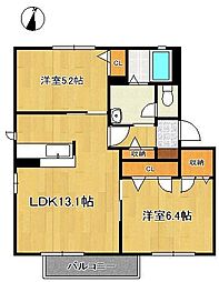 グランパルク本城 B棟 2階/-