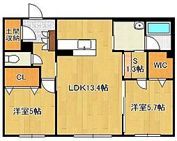 カーサ宮ノ前 直方 B棟 1階/-