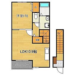 サンハイム3 1LDKの間取図画像