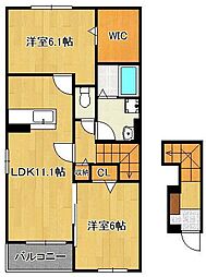 ティーダ水巻 B 2階/-