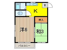 ヤヨイマンション 302 ｜ 埼玉県蕨市塚越４丁目（賃貸マンション1DK・3階・27.95㎡） その2