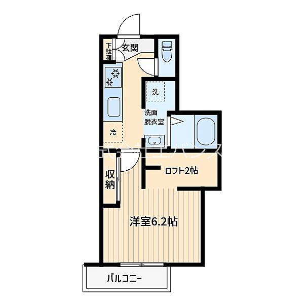 スカイルーチェ川口芝中田 105｜埼玉県川口市芝中田１丁目(賃貸マンション1K・1階・26.08㎡)の写真 その2