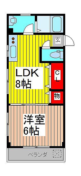 誠マンション 103｜埼玉県川口市仲町(賃貸マンション1LDK・1階・30.10㎡)の写真 その2