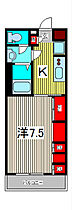 アステイオス 203 ｜ 埼玉県戸田市喜沢１丁目（賃貸マンション1K・2階・26.08㎡） その2