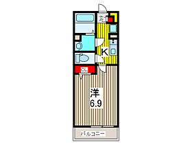 リブリ・OGW蕨II 206 ｜ 埼玉県蕨市中央７丁目（賃貸マンション1K・2階・22.35㎡） その2