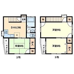 北村ビル 3DKの間取図画像
