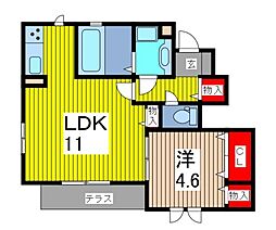 Premile 1LDKの間取図画像