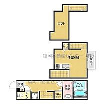 福岡県福岡市中央区平尾３丁目（賃貸アパート1R・1階・23.76㎡） その2