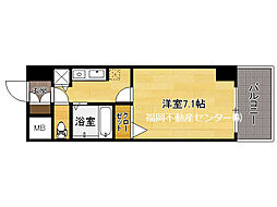 インヘリッツ田原 1Kの間取図画像