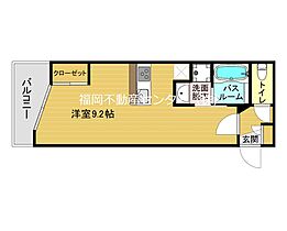 福岡県福岡市博多区堅粕４丁目（賃貸マンション1R・2階・23.28㎡） その2