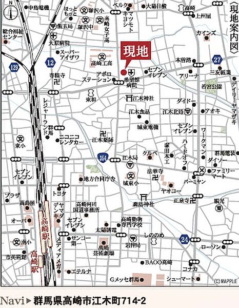 地図を拡大表示