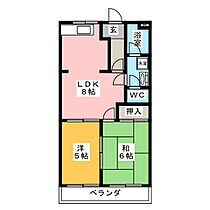 ドリームローズ  ｜ 愛知県江南市木賀東町新宮（賃貸マンション2DK・2階・44.80㎡） その2