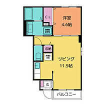 ブローテIV 103 ｜ 愛知県江南市飛高町栄99-1（賃貸アパート1LDK・2階・37.00㎡） その2