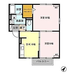 アヴァンセ 1階1LDKの間取り