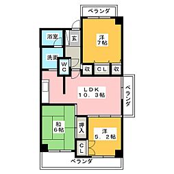 MKタワービレッジ2 3LDKの間取図画像