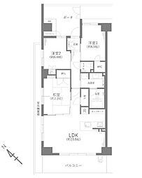 ブリリア稲毛海浜公園 3LDKの間取図画像