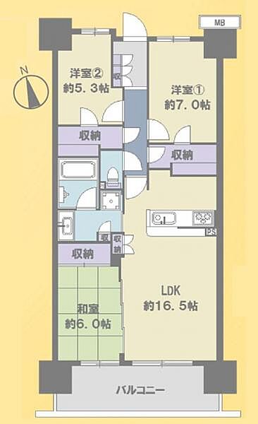 間取りを拡大表示