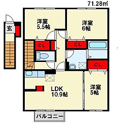 サンセールはぶ南 2階