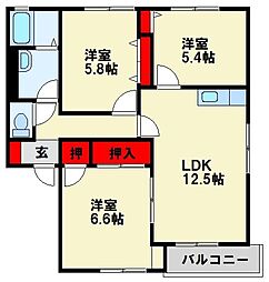 ディアス本城 A棟 2階