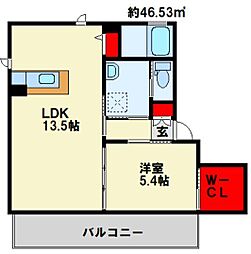 間取図画像 1LDK