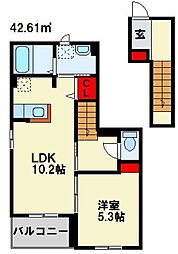 間取図画像 1LDK