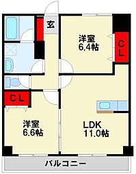 タウンフォート 2階