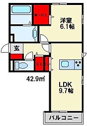 間取図画像 1LDK