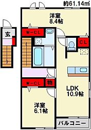 アンジュ本城 2階