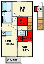 クレール本城II 2階
