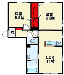 ソシア平尾 C棟 1階