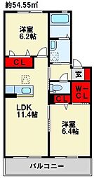 クラヴィエひびきの 2階
