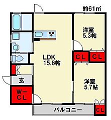 物件の間取り