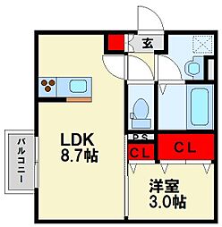 JR筑豊本線 本城駅 徒歩23分 2階/-