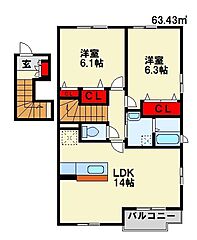 物件の間取り