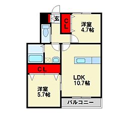 コンフォルトY折尾 2階