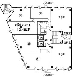 銀座8丁目10番 8階/8階C2号室