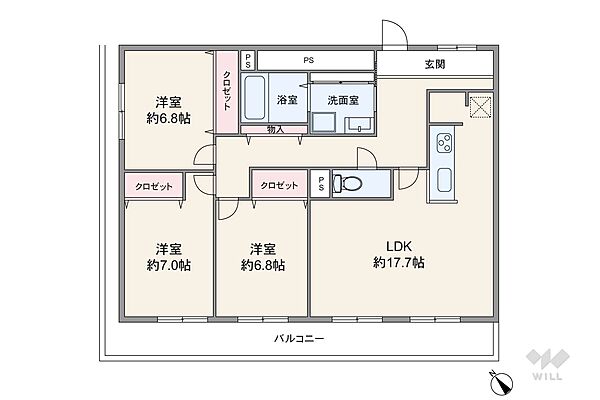 間取りを拡大表示