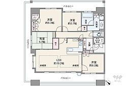 アズ.アドバン,リーヴァ 4LDKの間取図画像