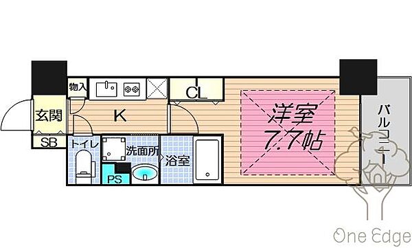 アーバネックス堂島 ｜大阪府大阪市北区堂島2丁目(賃貸マンション1K・2階・25.84㎡)の写真 その2