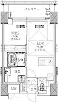 ノルデンタワー南森町アドバンス  ｜ 大阪府大阪市北区南森町1丁目（賃貸マンション1LDK・15階・35.83㎡） その2