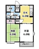 プレステージI  ｜ 福島県いわき市平下荒川字久世原丁目9-50（賃貸アパート2DK・2階・35.44㎡） その2