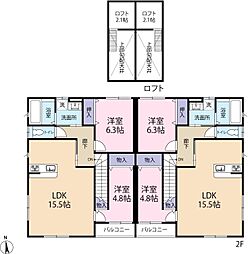 メゾンセレニテ 2LDKの間取図画像