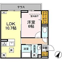 神奈川県川崎市中原区上小田中2丁目（賃貸アパート1LDK・1階・41.15㎡） その2